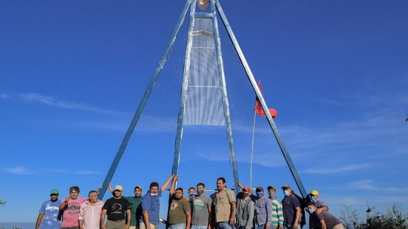 Imagen de la Virgen del Valle en la cuesta de Los Ángeles