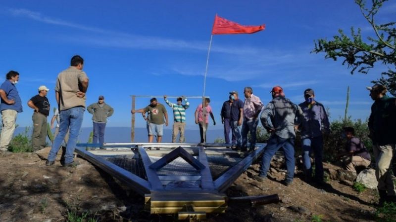 Imagen de la Virgen del Valle en la cuesta de Los Ángeles