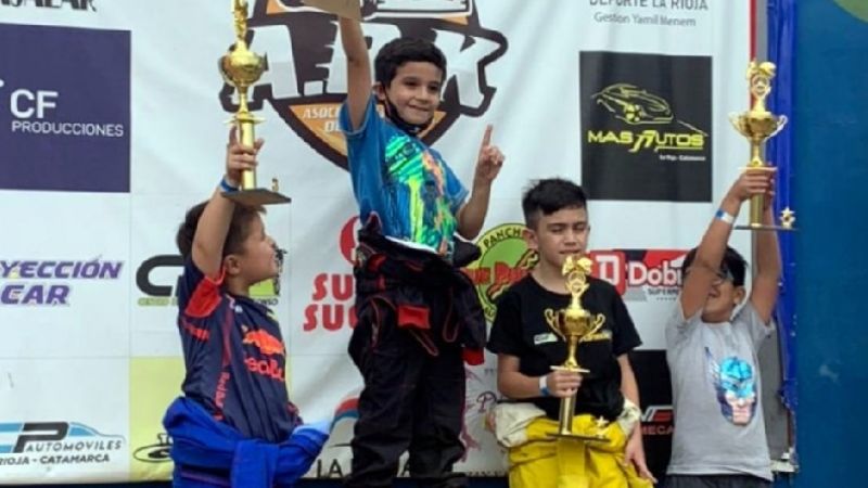Podios “catuchos” en el Karting Riojano