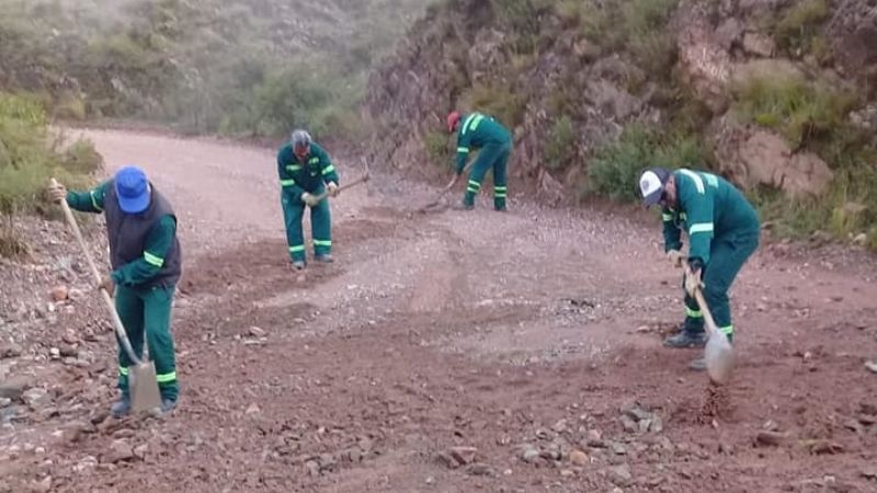 Despejaron la cuesta de La Chilca tras los derrumbes