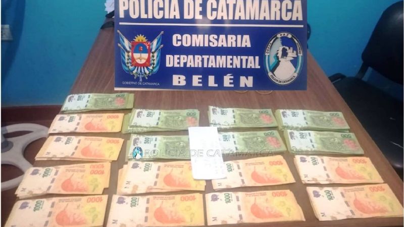 Recuperaron 165 mil pesos del robo a un jubilado en Belén