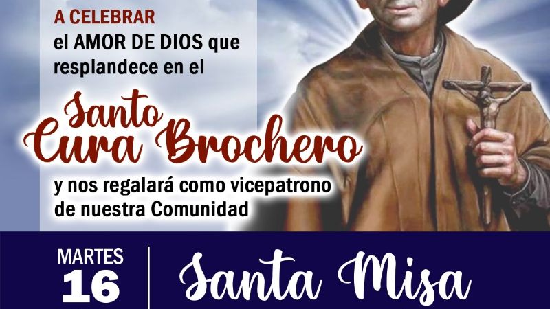 La parroquia Espíritu Santo invita a celebrar al Santo Cura Brochero