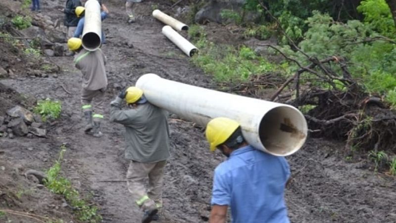 Pirquitas: Trabajan en la habilitación del segundo by pass