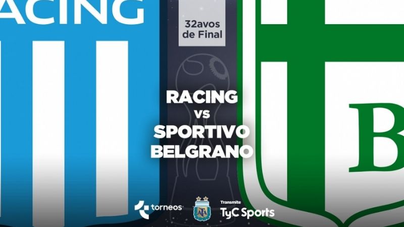 Racing y Sp. Belgrano cierran los 32vos. en Copa Argentina