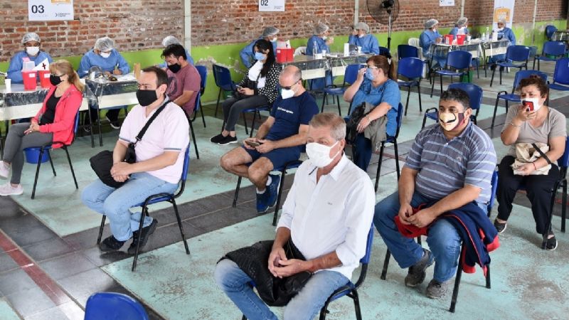 Ya se vacunaron 1500 personas en el Nodo Sur