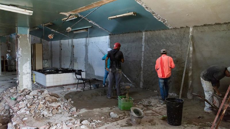 Siguen adelante las refacciones en el Hospital San Juan Bautista