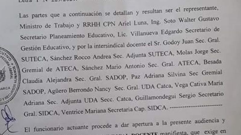 Educación: nueva audiencia sin avances en lo salarial