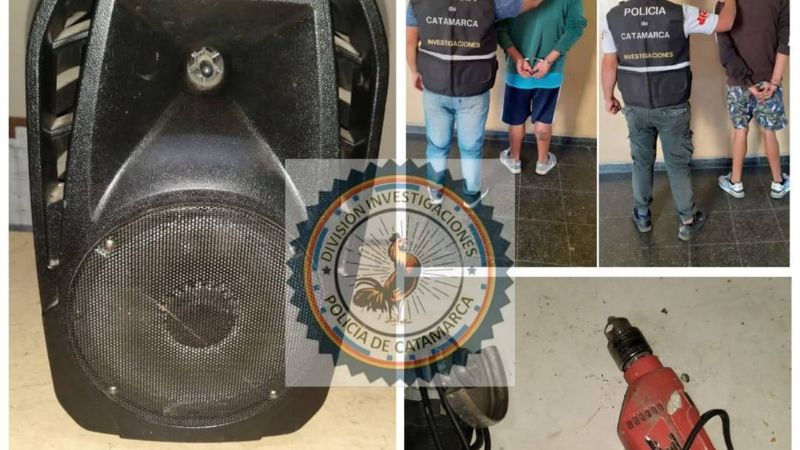 Arrestan a dos personas y recuperan elementos robados