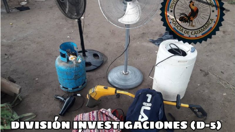 Recuperan elementos de un cuantioso robo domiciliario