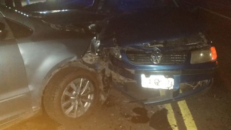 Fuerte choque en la ruta 1