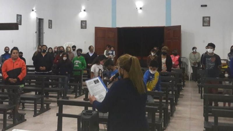 Vía Crucis en el barrio Los Periodistas