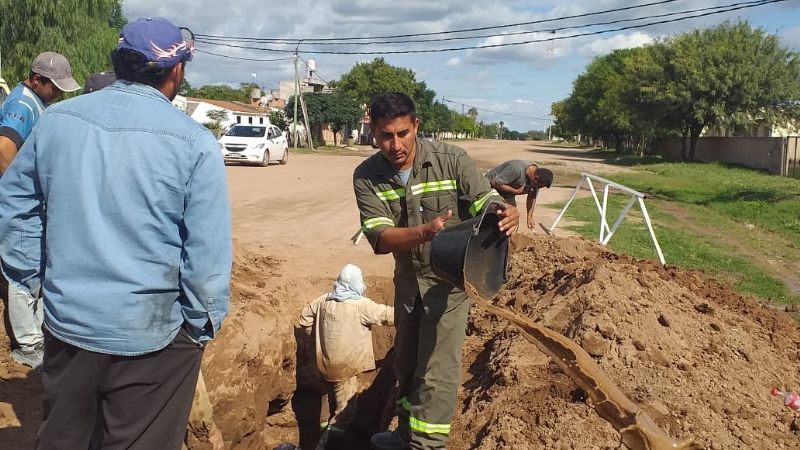 Solucionaron pérdida de agua en un sector de Recreo