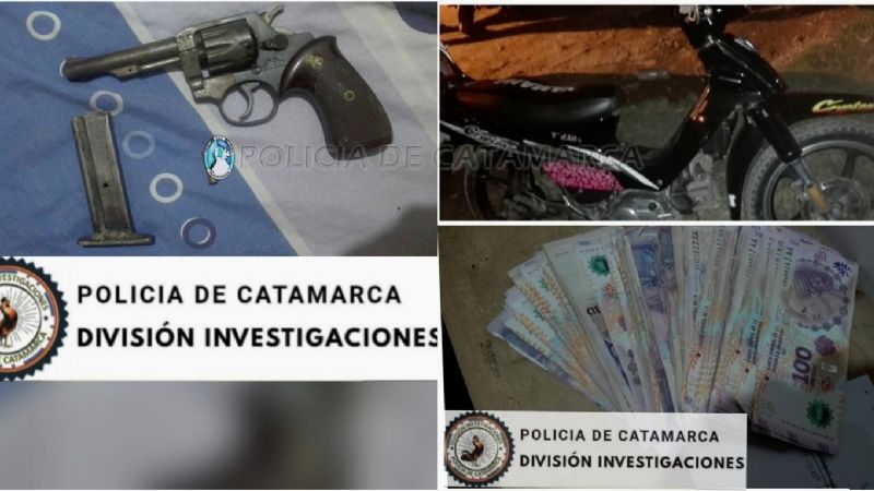 Robó dinero y se compró una moto: le encontraron una pistola