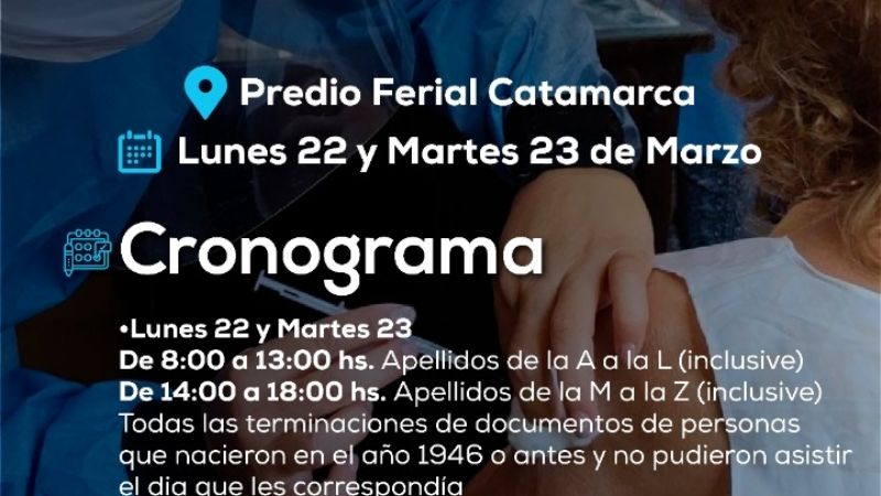 Vacunación a mayores de 75 de Capital