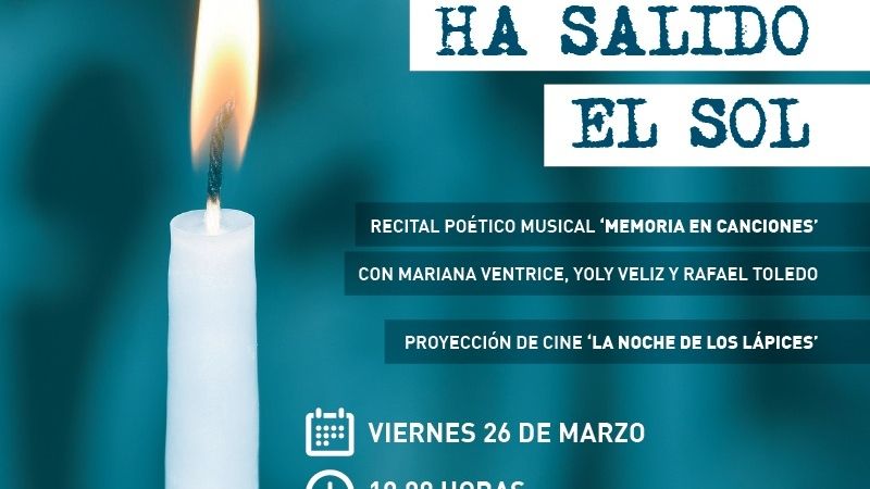 Testimonios, poesía y cine por la Memoria