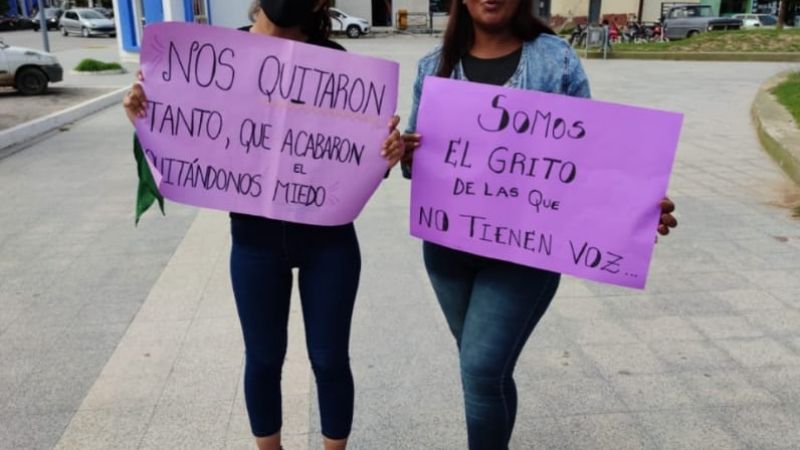 Nueva marcha de mujeres autoconvocadas en Recreo