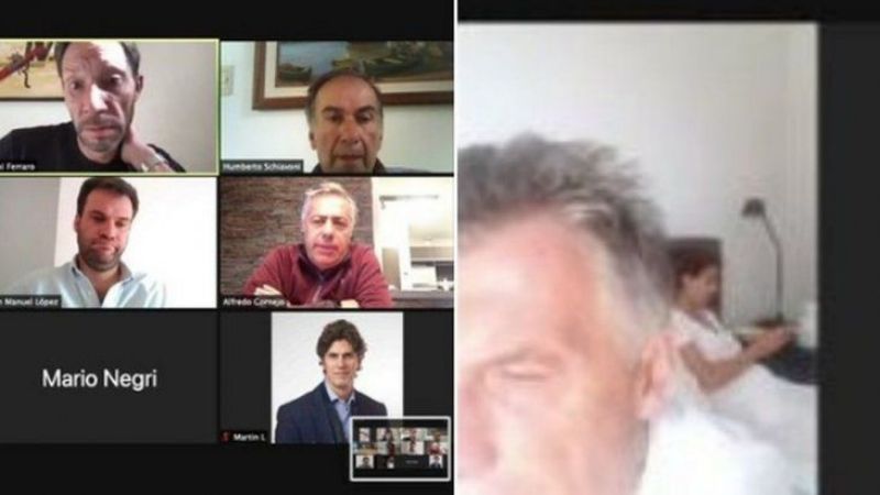 Macri participó desde la cama de una cumbre por Zoom de JxC