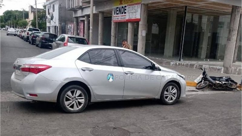 Choque en esquina céntrica