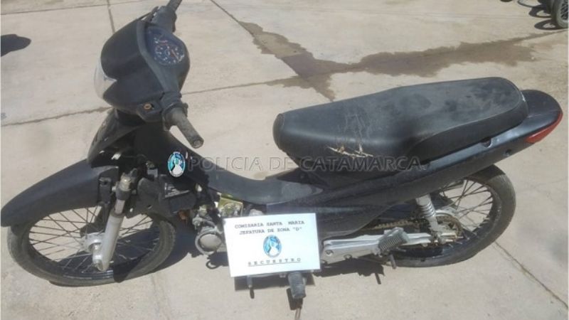 En Santa María recuperaron una moto robada
