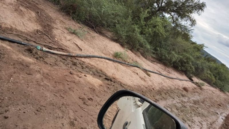 AySA realiza tareas de mantenimiento en el paraje El Mático