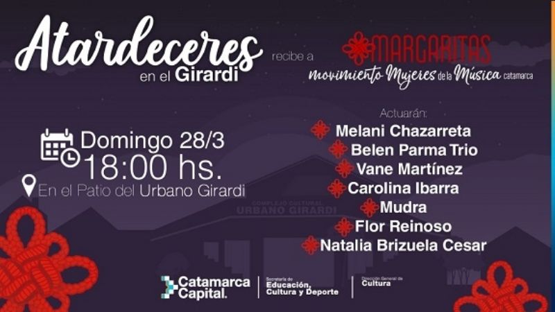 Margaritas Cierra el mes de la Mujer en Atardeceres en el Girardi