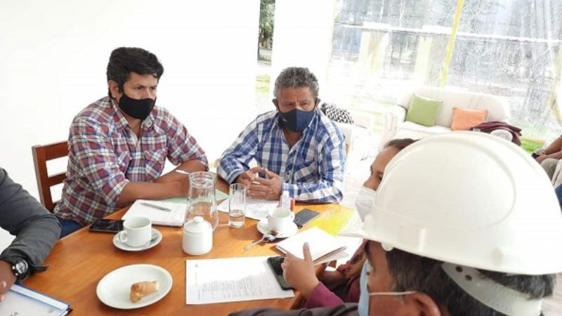 Reunión por el inminente asfaltado de calles en San José