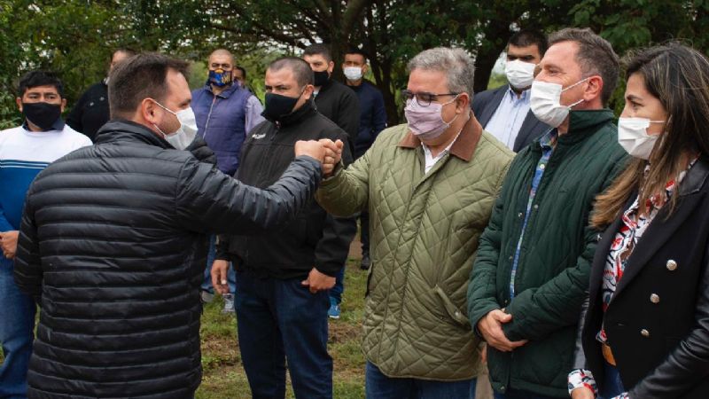 Jalil y equipo recorrieron obras y anunciaron una nueva ruta