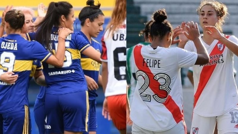Goleadas de Boca y River en el Fútbol Femenino de AFA