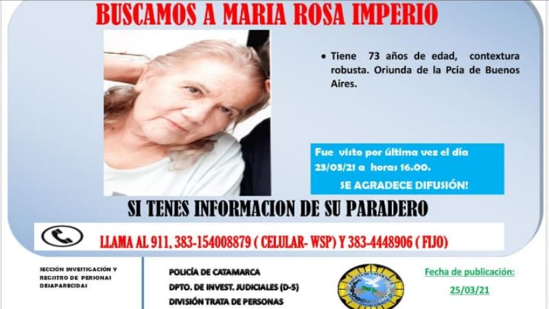 Continúa el operativo de búsqueda de la mujer desaparecida