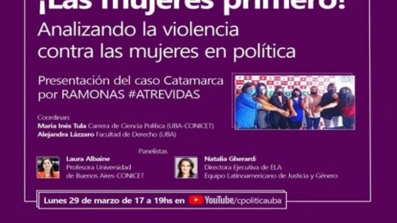 Comienza el ciclo de charlas “Las Mujeres Primero”