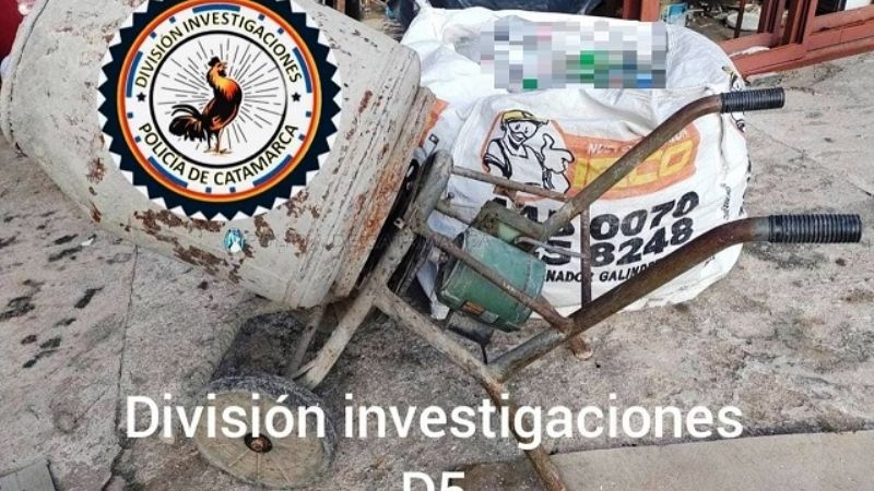 Recuperan una hormigonera