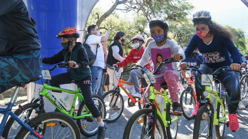 Inauguraron nuevos espacios recreativos en El Portezuelo