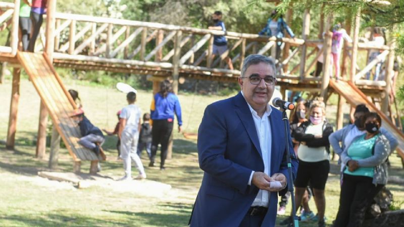 Inauguraron nuevos espacios recreativos en El Portezuelo