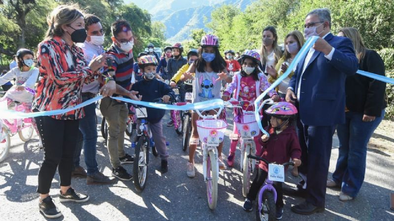 Inauguraron nuevos espacios recreativos en El Portezuelo
