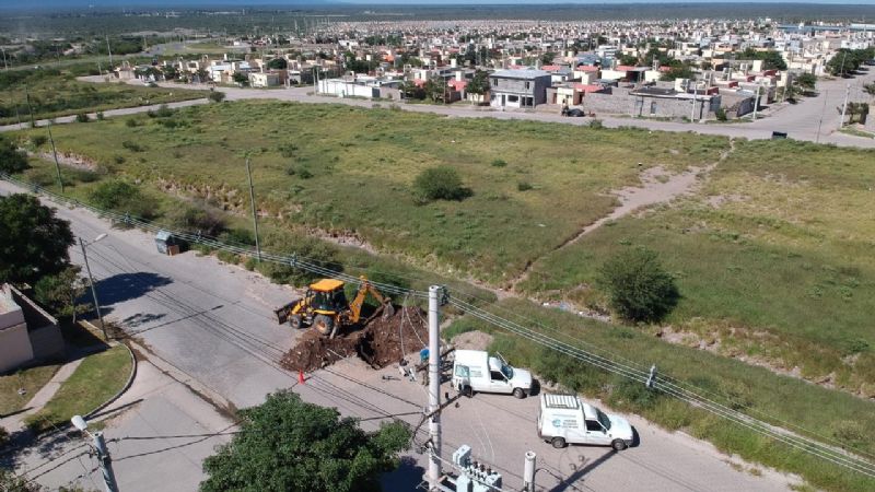 Operativo de reparación de fugas en Valle Chico