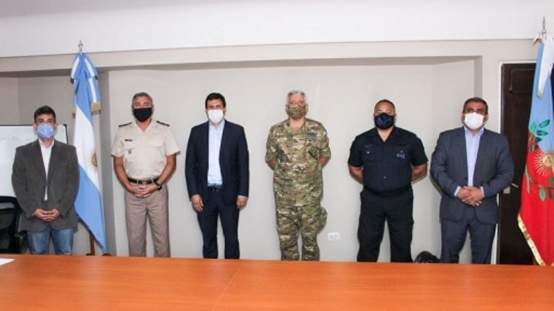 Reunión entre fuerzas de Seguridad nacional y provincial
