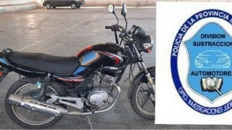Secuestran una moto