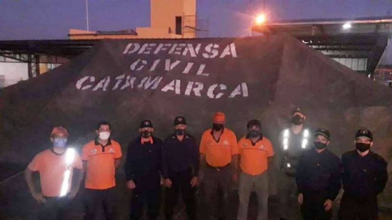Instalaron carpa sanitaria de control para PCR en Las Salinas