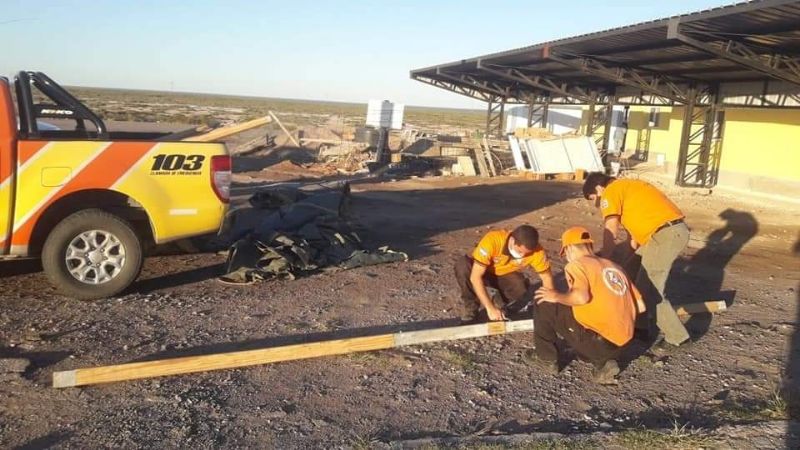 Instalaron carpa sanitaria de control para PCR en Las Salinas