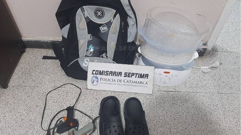 Recuperan elementos robados