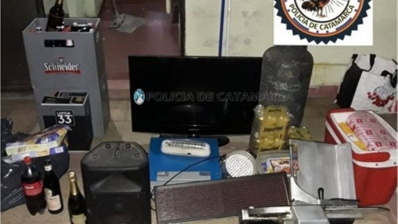 Secuestran elementos sustraídos de un local comercial