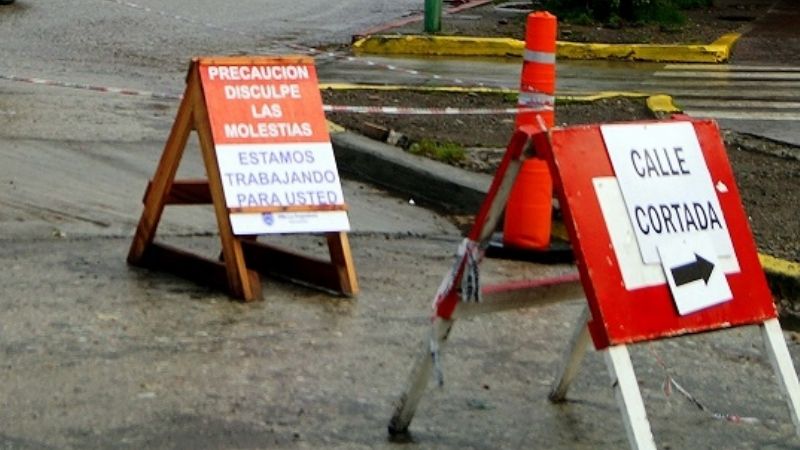 Atención: cortes de calle por obras