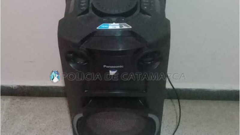 Aprehenden a un hombre y recuperan un parlante portátil