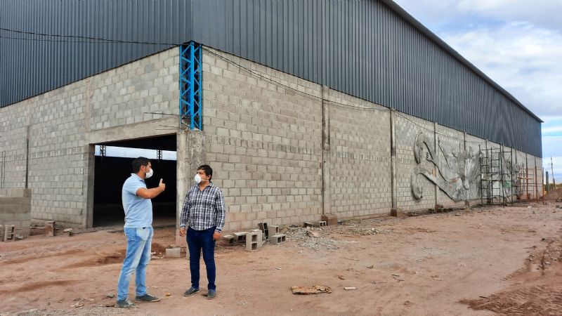 Avanza la obra del complejo deportivo el “Gigante Dormido”