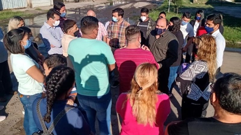 Saadi visitó a vecinos de  los barrios CGT y Juan Perón