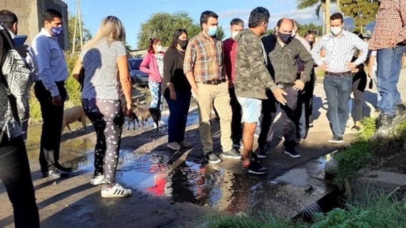 Saadi visitó a vecinos de  los barrios CGT y Juan Perón
