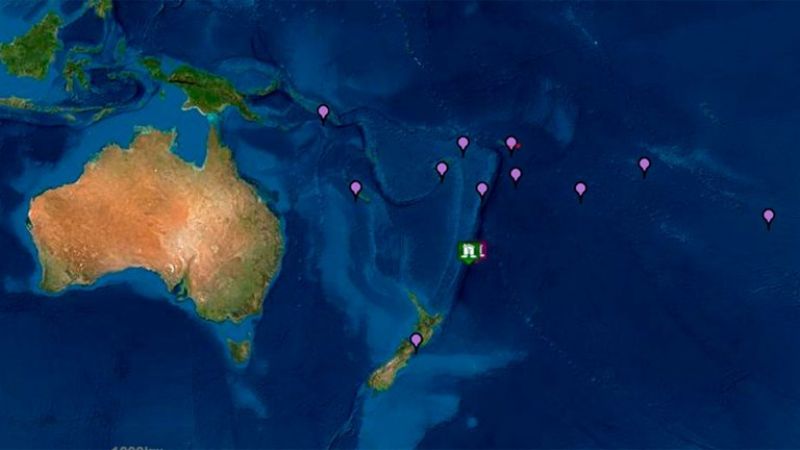 Alerta de tsunami por un sismo de magnitud 8,1 al norte de Nueva Zelanda