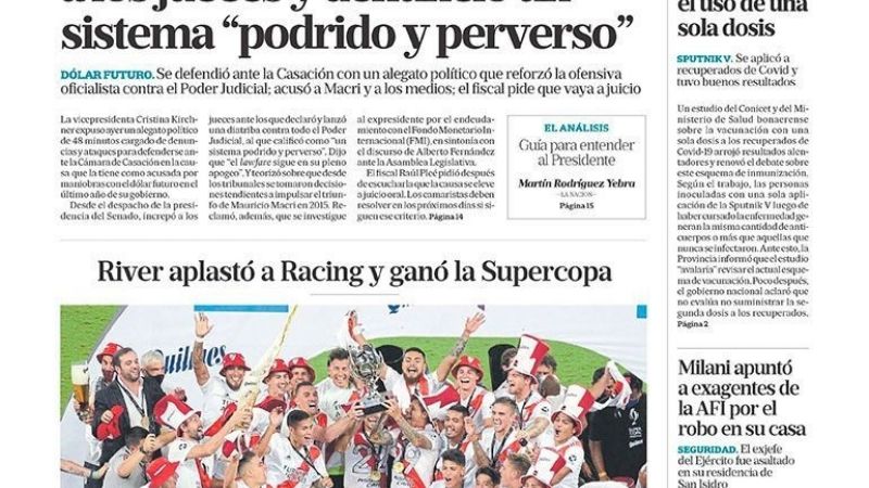 La nueva consagración de River en los diarios argentinos