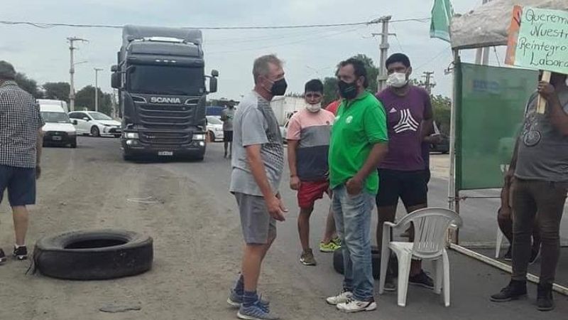 Municipales de Recreo se sumaron a la jornada piquetera