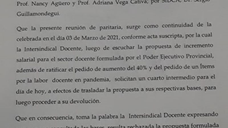 Gremios educativos ratificaron el paro pero se dictó la conciliación